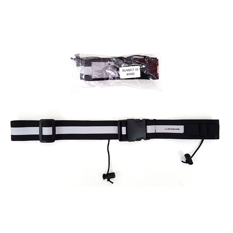Ceinture Porte-dossard De Course – Élastique, Réglable, 4 Porte-gels, Polyester, Pour Marathon Et Trail