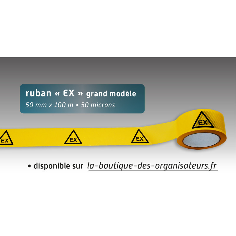 Rubalise plastique EX 50mm*100m Rubalise plastique EX 50mm*100m