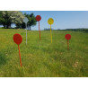 Piquets jalon 75cm - lot de 50