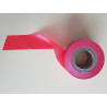 Rubalise oxobiodegradable couleur uni rouge 70mm*250m