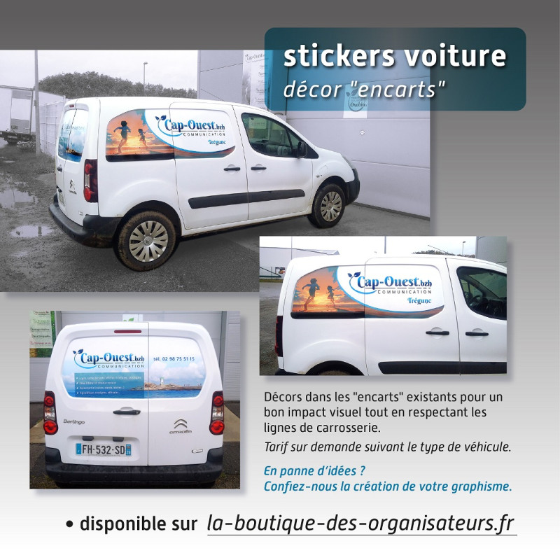 sticker véhicule décor encart