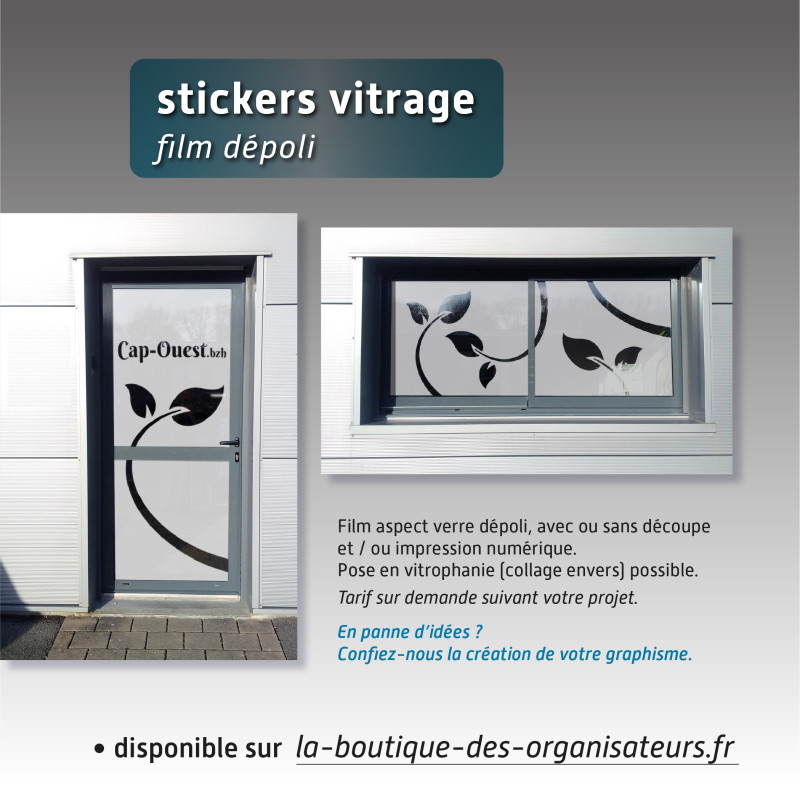 Sticker vitrage film microperforé