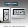 Sticker vitrage film microperforé