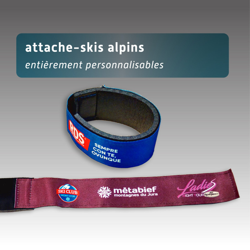 Attache pour ski alpin personnalisé Attache pour ski alpin personnalisé