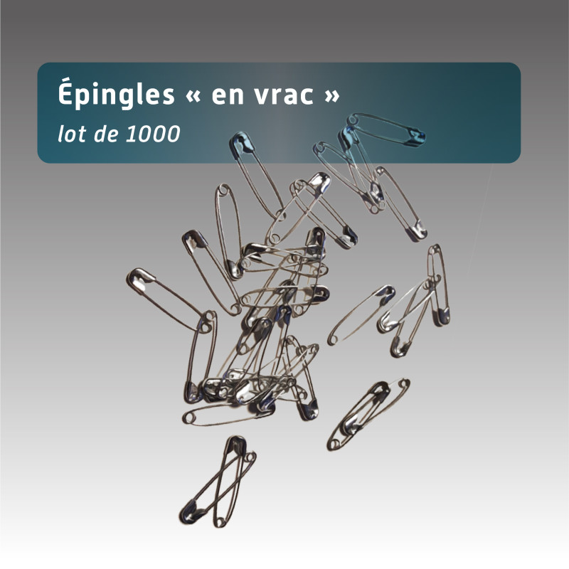 Épingles à nourrice de course (lot de 1000) Épingles à nourrice de course (lot de 1000)