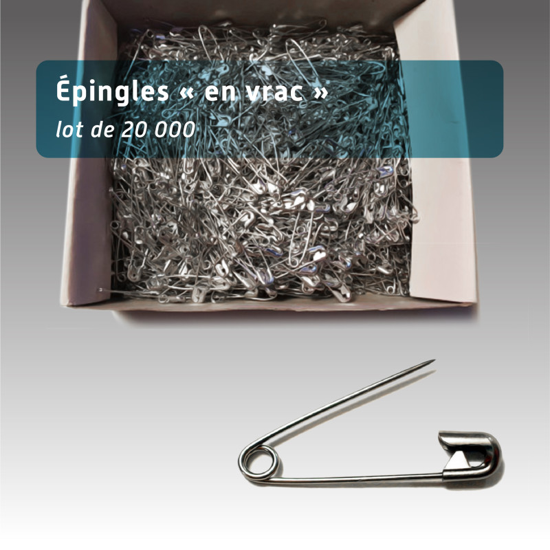Paquet de 20 000 épingles en métal 28mm Paquet de 20 000 épingles en métal 28mm