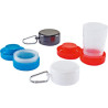 Verre pliable 200 ml, avec mousqueton - 4 couleurs