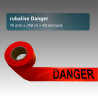 Rubalise plastique danger 75mm*250m