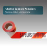 Rubalise rouge/blanc "Sapeurs Pompiers" 75mm*250m
