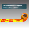 Rubalise plastique sapeur pompier franchissement interdit 75mm*250m