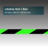 Rubalise plastique 50mm*100m noir et vert