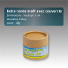 Boite ronde kraft avec couvercle