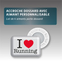 Accroche dossard avec aimant personnalisable