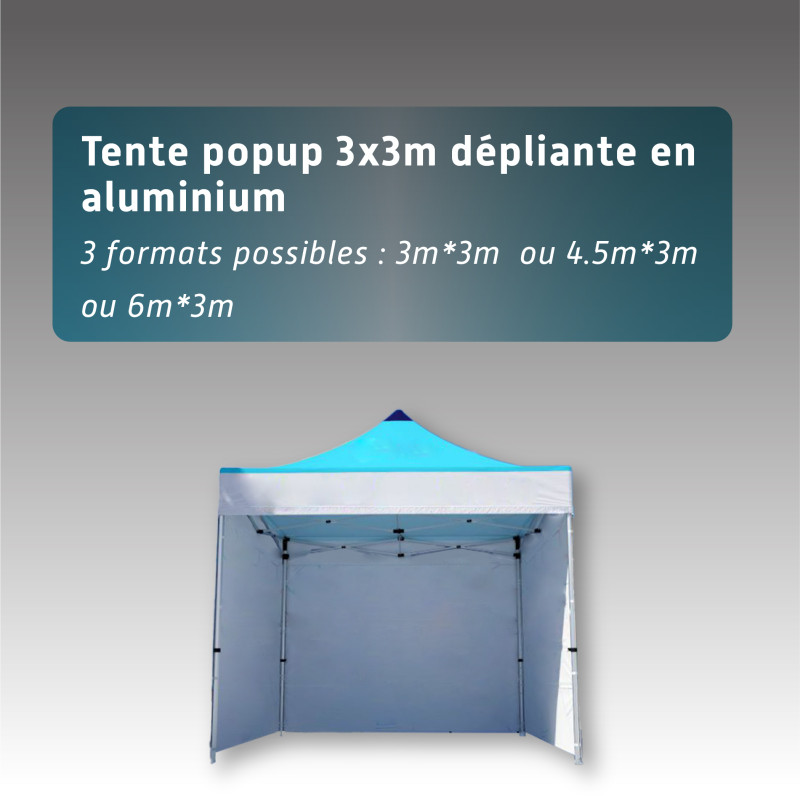 Tente pliable - personnalisable - 4 tailles disponibles Tente pliable - personnalisable - 4 tailles disponibles