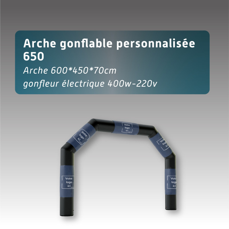 Arche gonflable - personnalisable - 6,5 X 4,5M Arche gonflable - personnalisable - 6,5 X 4,5M