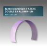 Tunnel aluminium / ARCHE DOUBLE EN ALUMINIUM 347 X 245 CM