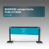 BARRIÈRE autoportante PUBLICITAIRE 2 X 1 M