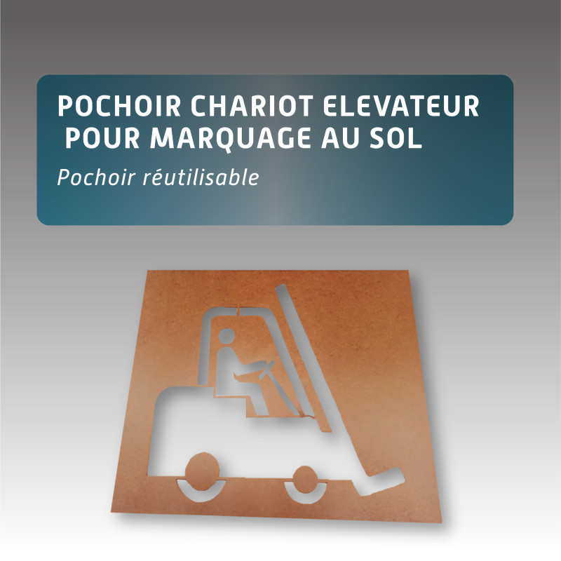 Pochoir CHARIOT ELEVATEUR pour marquage au sol Pochoir CHARIOT ELEVATEUR pour marquage au sol