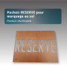 Pochoir RESERVE pour marquage au sol
