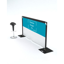 BARRIÈRE autoportante PUBLICITAIRE 2 X 1 M