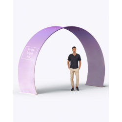 Tunnel aluminium / ARCHE DOUBLE EN ALUMINIUM 347 X 245 CM