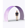 Tunnel aluminium / ARCHE DOUBLE EN ALUMINIUM 347 X 245 CM