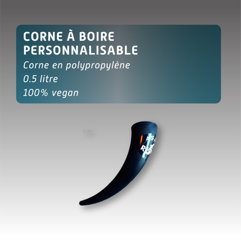 Corne à boire personnalisable Corne à boire personnalisable