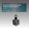 Boucle ceinture cuir pour support corne à boire