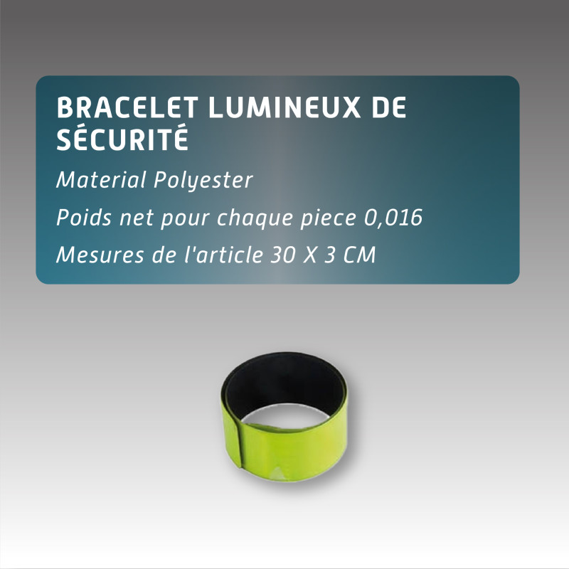 Bracelet lumineux de sécurité
