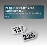 Plaque de cadre Vélo indéchirable