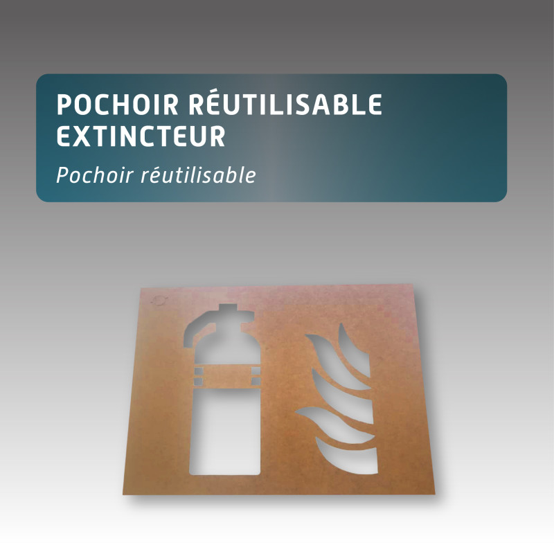 Pochoir réutilisable extincteur Pochoir réutilisable extincteur
