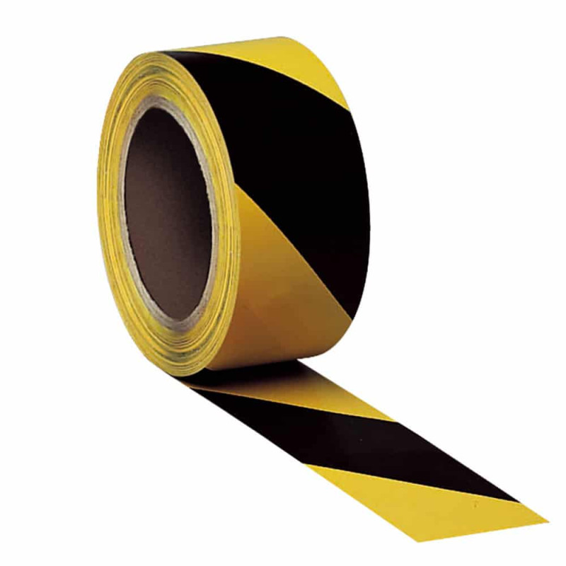 Adhésif - Rubalise autocollante jaune/noir Adhésif - Rubalise autocollante jaune/noir