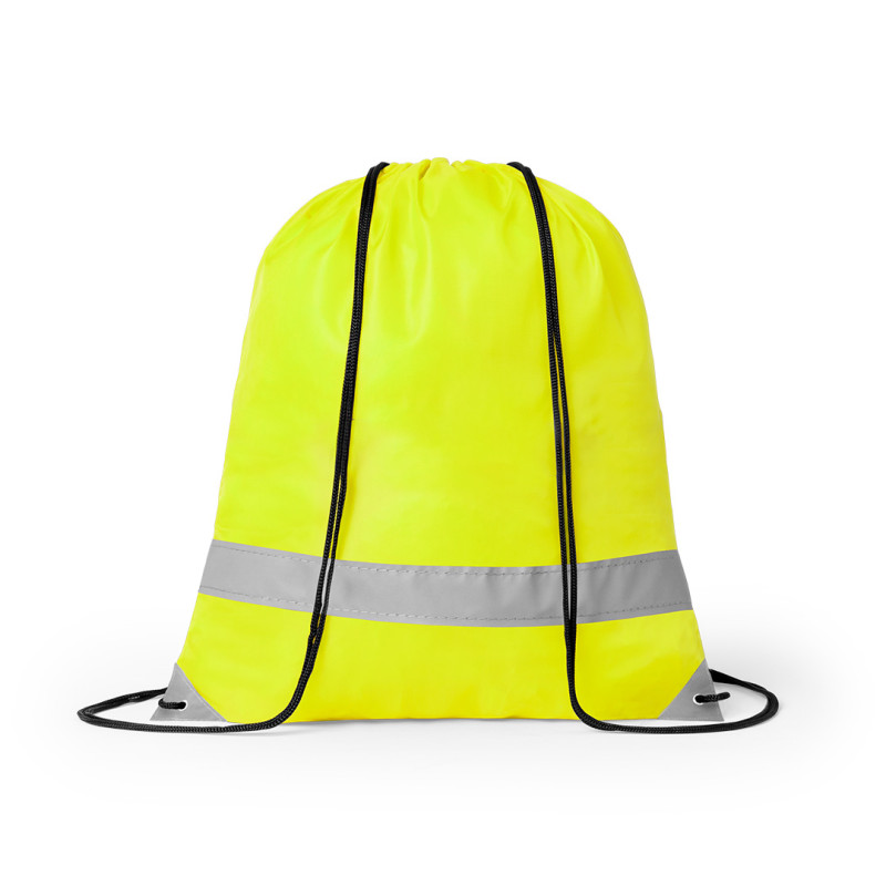 Sac nylon avec bande refléchissante Sac nylon avec bande refléchissante