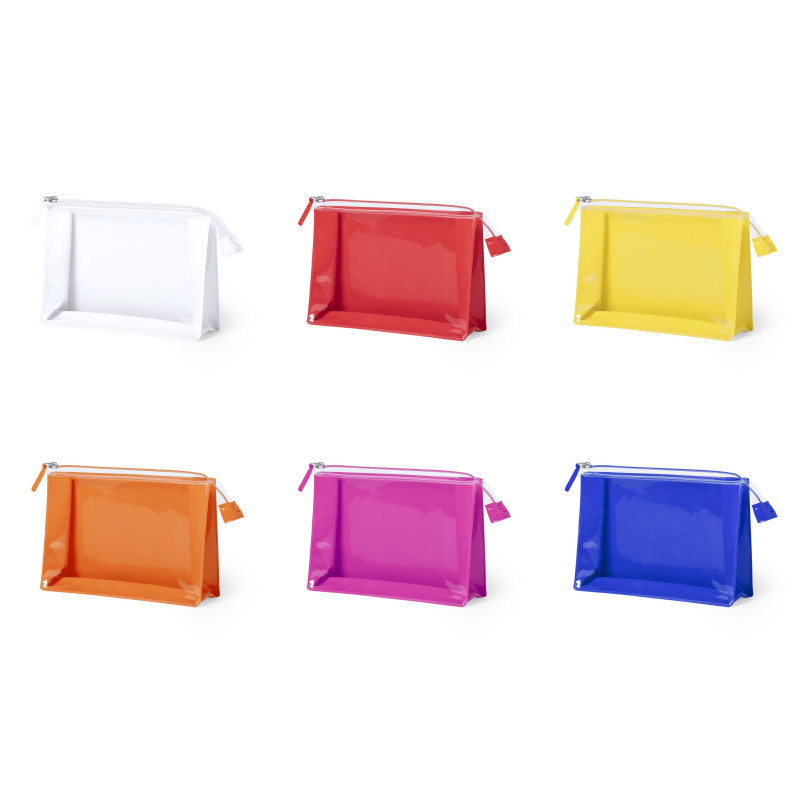 Trousse transparente - 6 couleurs disponibles - personnalisable Trousse transparente - 6 couleurs disponibles - personnalisable