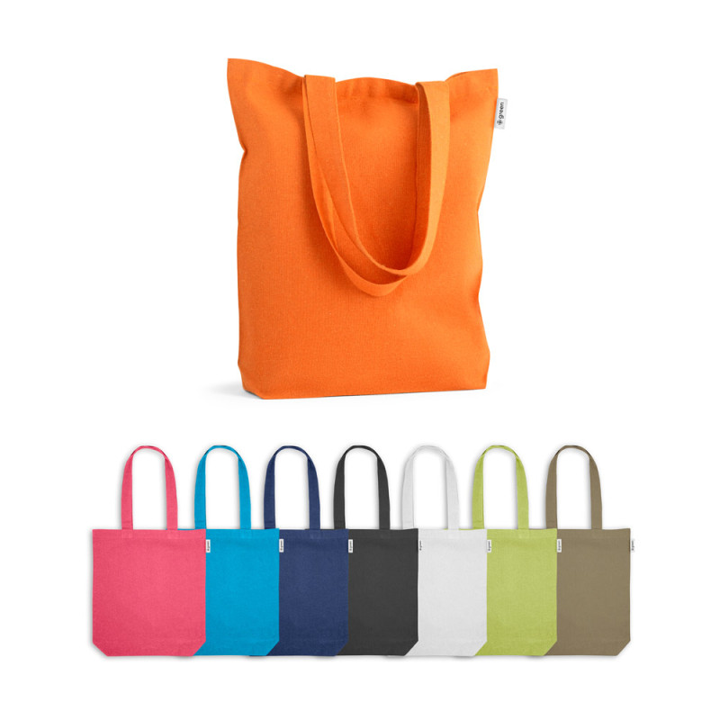 Sac shopping en coton recyclé - 8 couleurs disponibles - personnalisable Sac shopping en coton recyclé - 8 couleurs disponibles - personnalisable