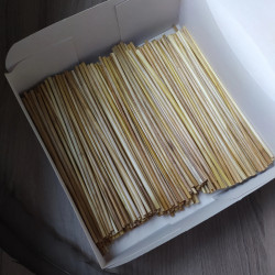 Paille à boire en seigle - réutilisable 19cm - lot de 100