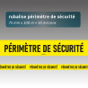 Rubalise plastique "périmètre sécurité" 75*100m