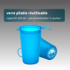 Verre pliable réutilisable non personnalisé