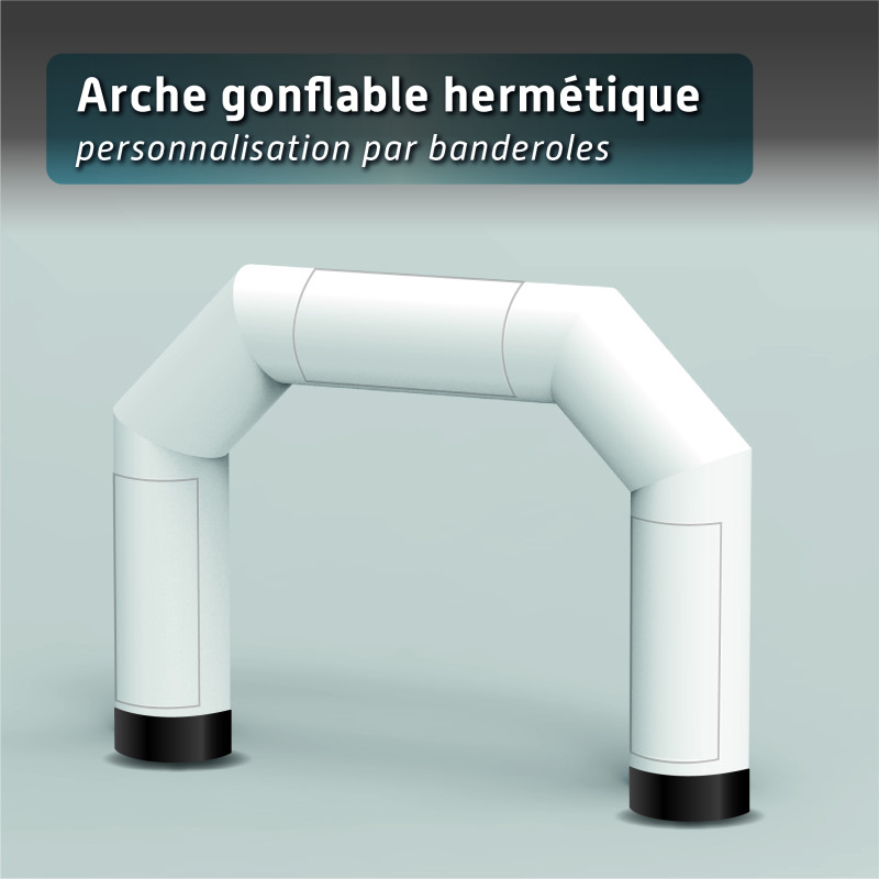 Arche gonflable blanche Arche gonflable blanche