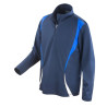 Tee shirt running manche longue col zippé
