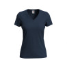 Tee shirt polyester col v
