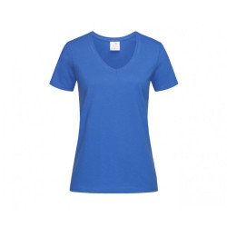 Tee shirt polyester col v