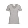 Tee shirt polyester col v