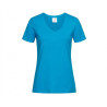 Tee shirt polyester col v