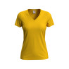 Tee shirt polyester col v