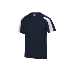Tee shirt polyester bi color