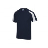 Tee shirt polyester bi color