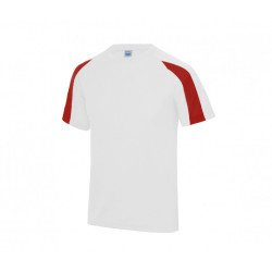 Tee shirt polyester bi color