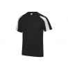 Tee shirt polyester bi color