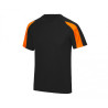 Tee shirt polyester bi color
